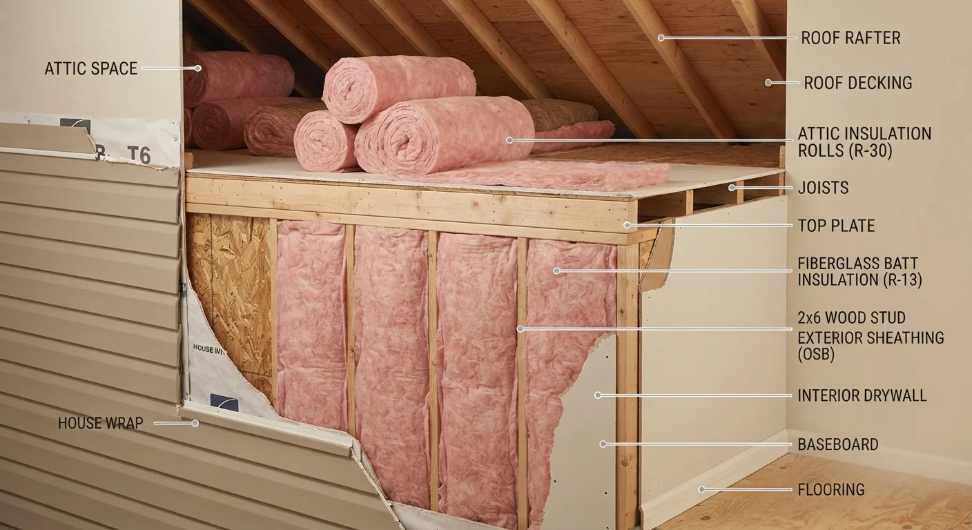 Insulation Types for Existing Homes: What Actually Reduces Heating and Cooling Costs